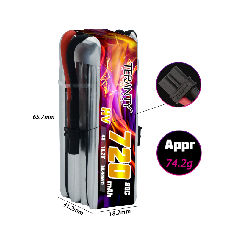 Batterie Lipo HV TERANTY 720mA - Drone Kit Racing avis et prix